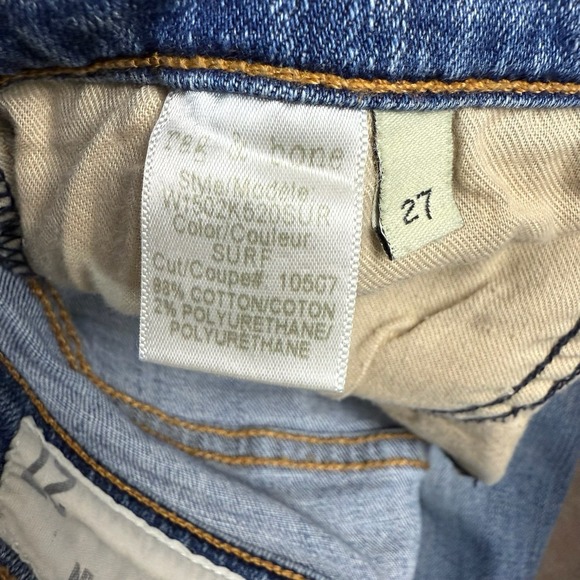 Rag & Bone Women's Jeans Size 27 Blue Surf Skinny Mid Rise Stretch Made in USA - Picture 5 of 16